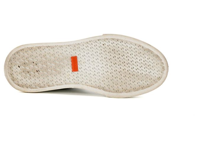 HERMÈS - Sneakers alte Daydream Hermès in pelle bianca (T37) Bianco - vista 3