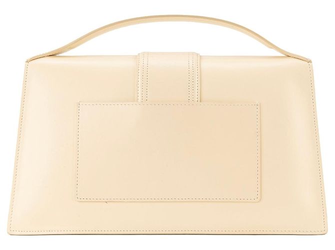 JACQUEMUS - Borsa a tracolla Le Bambinou Jacquemus in pelle liscia gialla Giallo - vista 3