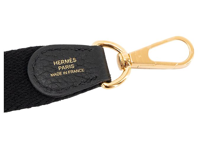 HERMÈS - Borsa a tracolla Evelyne 16 Hermès in pelle clémence nera Nero - vista 5
