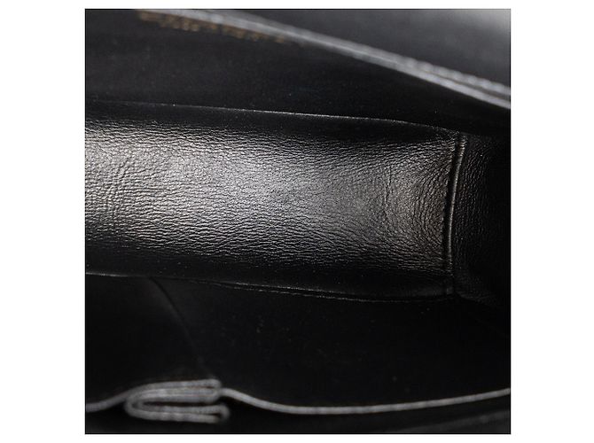 CHANEL - Borsa a tracolla Chanel Chevron Flap in pelle liscia nera edizione limitata Nero - vista 7