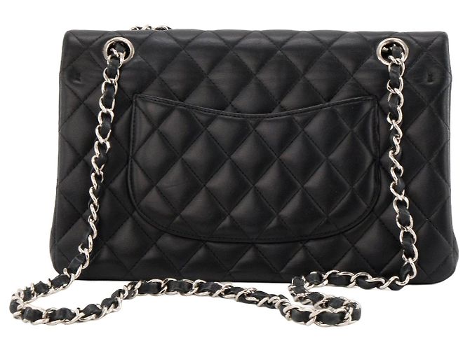 CHANEL - Borsa a mano Classique/Timeless 11.12 Chanel in pelle liscia nera Nero - vista 3