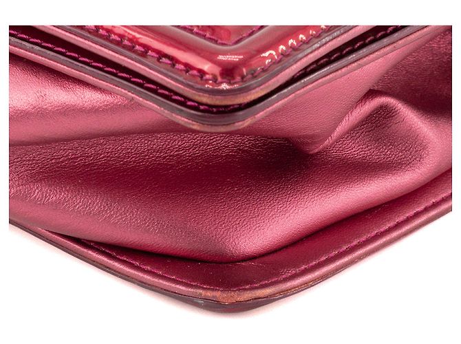 CHANEL - Borsa a tracolla Boy in pelle verniciata rosa - vista 6