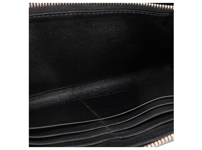 DIOR - Portafoglio lungo zip Dior in pelle liscia nera Nero - vista 8