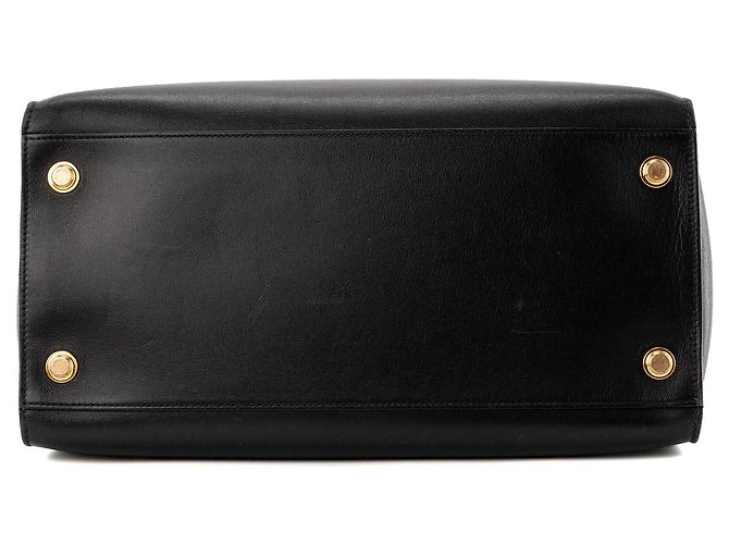 LOUIS VUITTON - Borsa a mano Louis Vuitton City Steamer MM in pelle liscia nera Nero - vista 4
