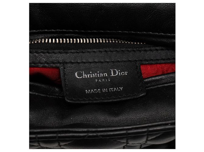 Autre Marque DIOR - borsa a mano Lady Dior medium in pelle cannage nera Nero - vista 6