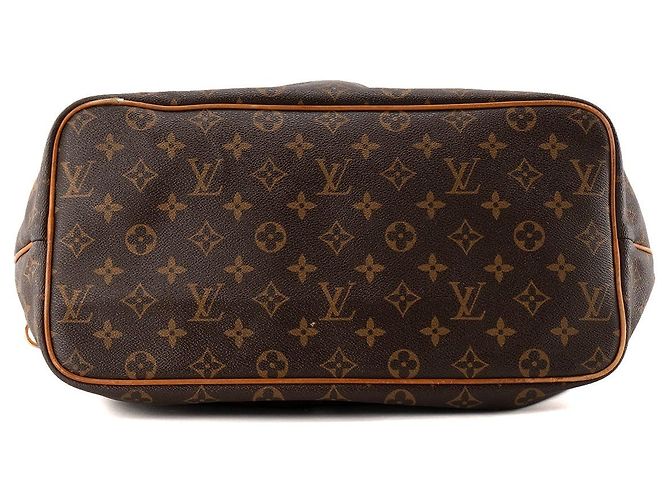 LOUIS VUITTON - Palermo Louis Vuitton Handtasche aus vintage Monogram Coated Canvas Braun - Ansicht 4