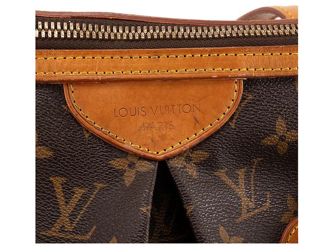 LOUIS VUITTON - Palermo Louis Vuitton Handtasche aus vintage Monogram Coated Canvas Braun - Ansicht 5