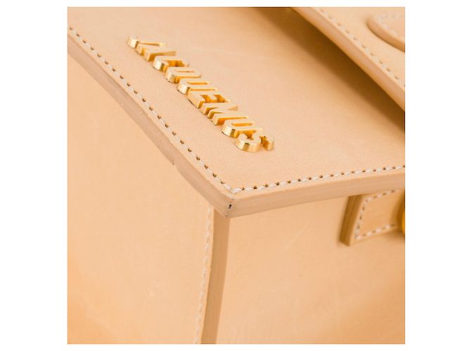 JACQUEMUS - Borsa a tracolla Le Chiquito Moyen Jacquemus in pelle liscia gialla Giallo - vista 6