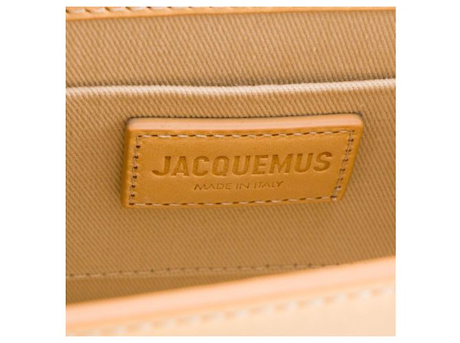 JACQUEMUS - Borsa a tracolla Le Chiquito Moyen Jacquemus in pelle liscia gialla Giallo - vista 7