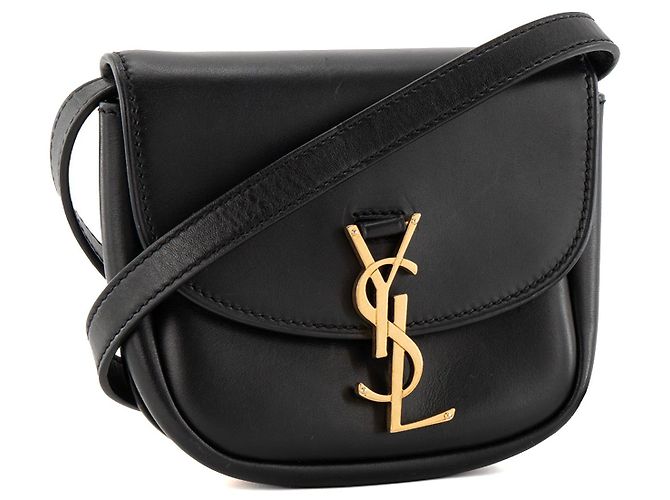 Autre Marque SAINT LAURENT - Borsa a tracolla mini Kaia Saint Laurent in pelle liscia nera Nero - vista 2