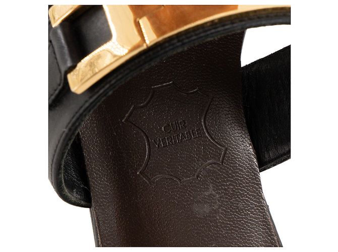 GIUSEPPE ZANOTTI - Sandali Giuseppe Zanotti in pelle nera (T38) Nero - vista 6