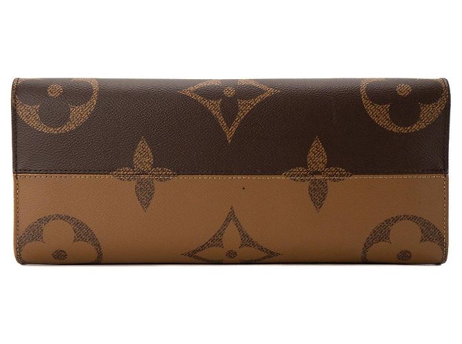 LOUIS VUITTON - Borsa tote Louis Vuitton Onthego MM in canvas monogram coated Marrone - vista 4