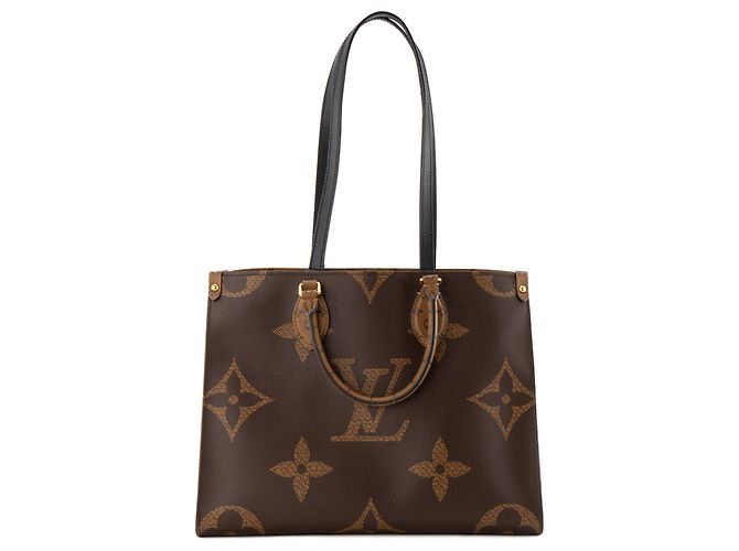 LOUIS VUITTON - Borsa tote Louis Vuitton Onthego MM in canvas monogram coated Marrone - vista 5