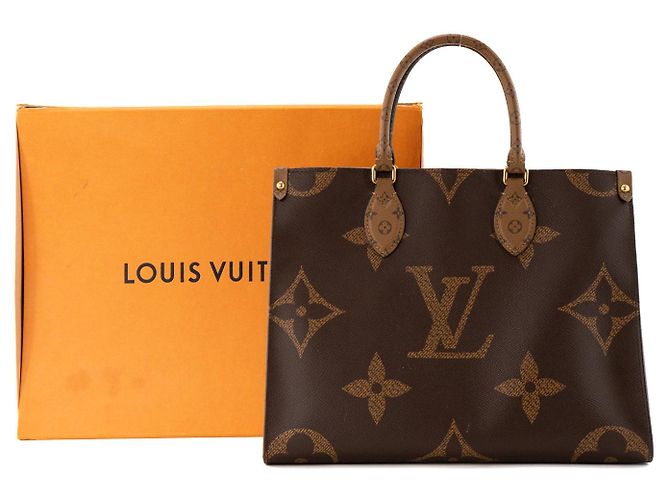 LOUIS VUITTON - Borsa tote Louis Vuitton Onthego MM in canvas monogram coated Marrone - vista 8
