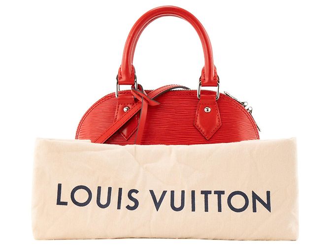 LOUIS VUITTON - Borsa a tracolla Louis Vuitton Alma BB in pelle epi rossa Rosso - vista 14