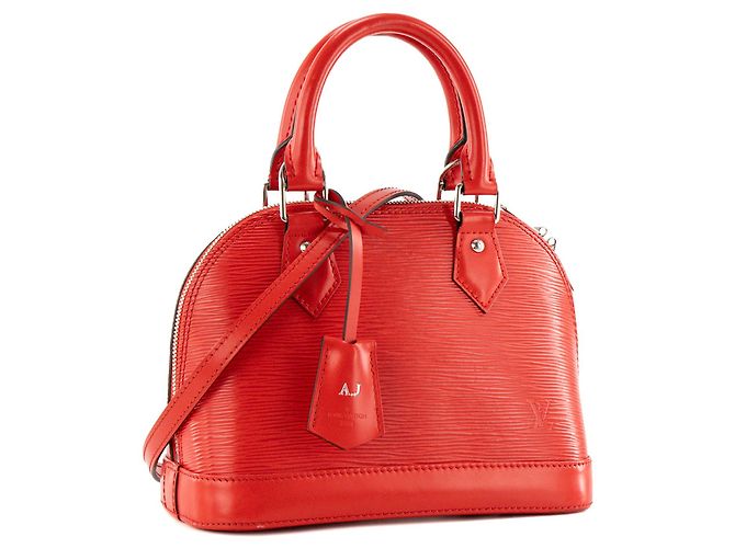 LOUIS VUITTON - Borsa a tracolla Louis Vuitton Alma BB in pelle epi rossa Rosso - vista 2