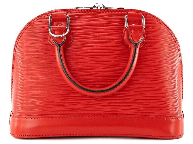 LOUIS VUITTON - Borsa a tracolla Louis Vuitton Alma BB in pelle epi rossa Rosso - vista 3