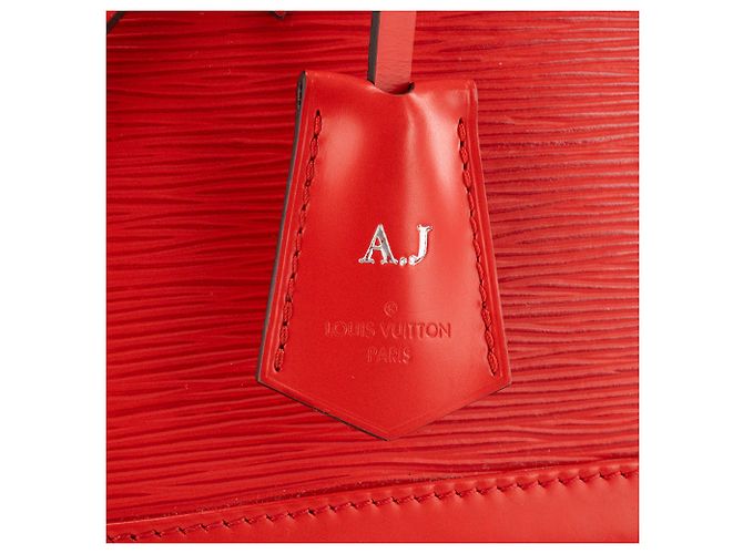 LOUIS VUITTON - Borsa a tracolla Louis Vuitton Alma BB in pelle epi rossa Rosso - vista 6
