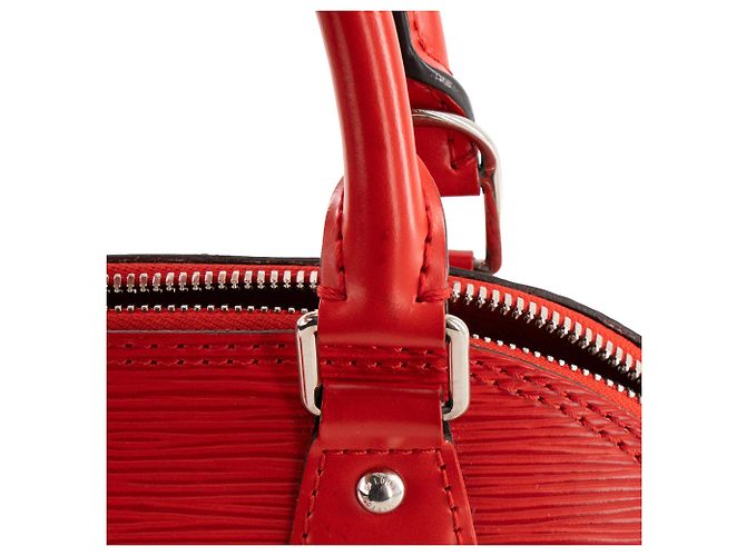 LOUIS VUITTON - Borsa a tracolla Louis Vuitton Alma BB in pelle epi rossa Rosso - vista 7