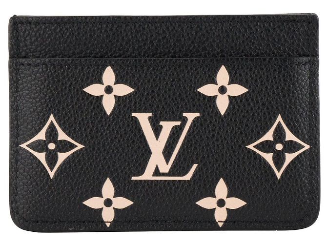 LOUIS VUITTON - Tarjetero Louis Vuitton en piel granulada monogramme giant Negro - vista 2