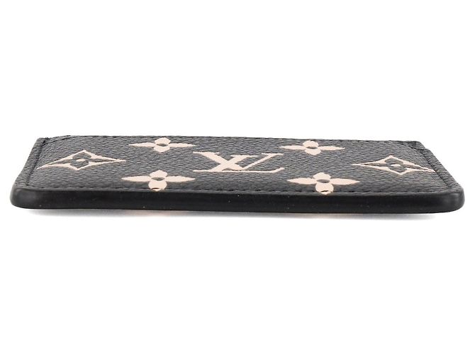 LOUIS VUITTON - Tarjetero Louis Vuitton en piel granulada monogramme giant Negro - vista 3