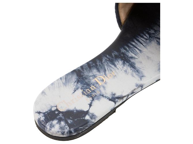 Autre Marque DIOR - Sandali Dway Dior in tela blu navy (T35,5) - vista 7