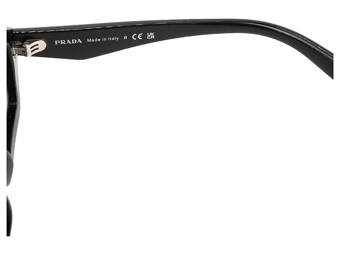 PRADA - Occhiali da sole PR 12 Prada in plastica nera Nero - vista 4