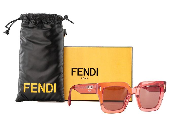 FENDI - Gafas de sol Fendi en acetato rosa - vista 6