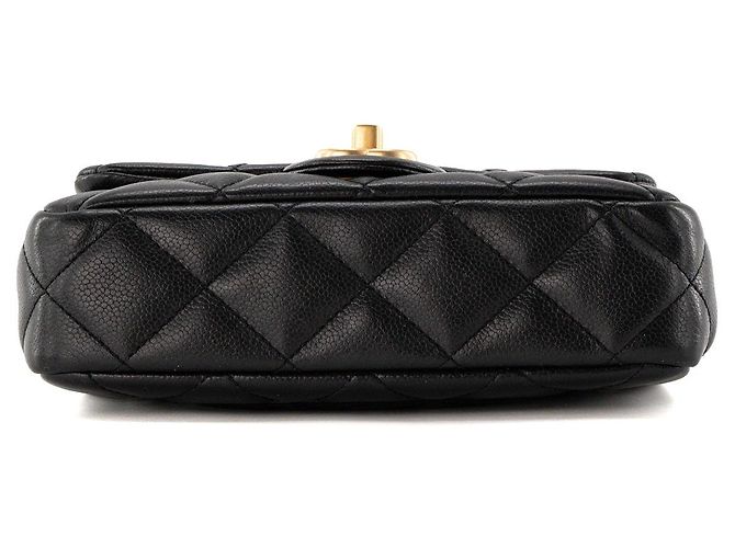 CHANEL - Borsa a tracolla Classique/Timeless Heart Crush in pelle martellata nera Nero - vista 4