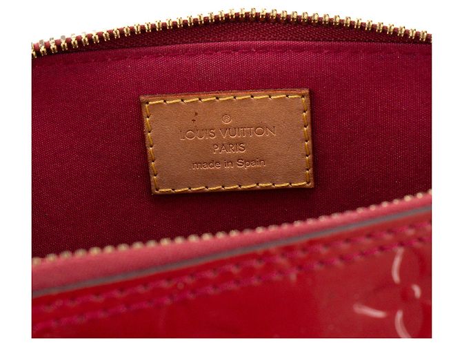 LOUIS VUITTON - Borsa a tracolla Louis Vuitton Alma BB in pelle verniciata rossa Rosso - vista 11