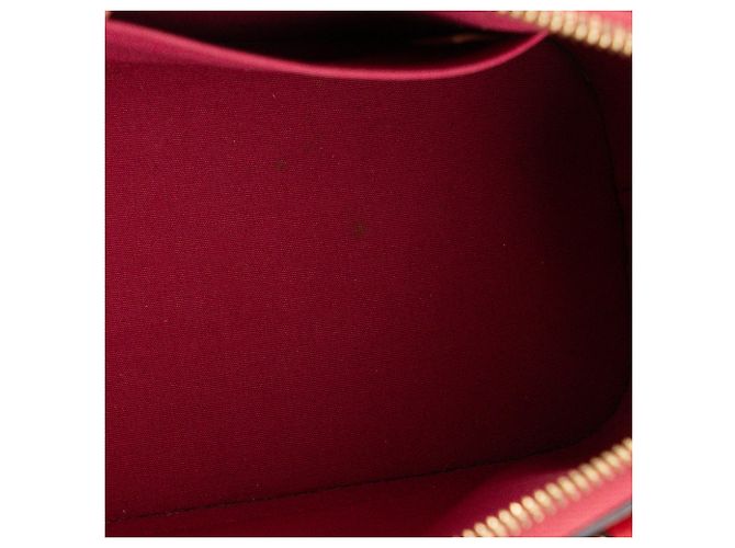LOUIS VUITTON - Borsa a tracolla Louis Vuitton Alma BB in pelle verniciata rossa Rosso - vista 12
