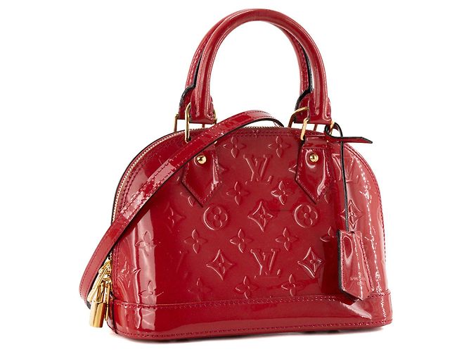 LOUIS VUITTON - Borsa a tracolla Louis Vuitton Alma BB in pelle verniciata rossa Rosso - vista 2