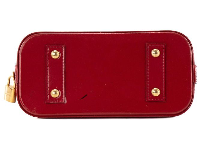 LOUIS VUITTON - Borsa a tracolla Louis Vuitton Alma BB in pelle verniciata rossa Rosso - vista 4