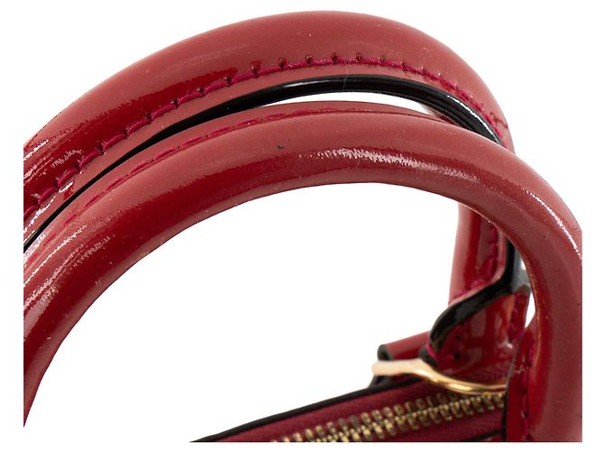 LOUIS VUITTON - Borsa a tracolla Louis Vuitton Alma BB in pelle verniciata rossa Rosso - vista 6