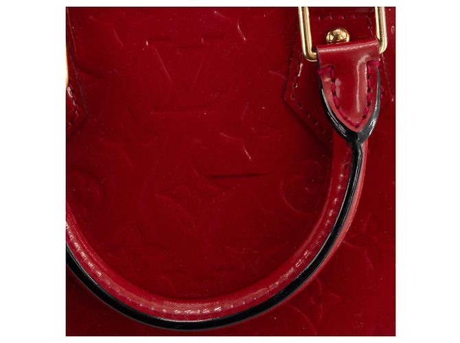 LOUIS VUITTON - Borsa a tracolla Louis Vuitton Alma BB in pelle verniciata rossa Rosso - vista 7