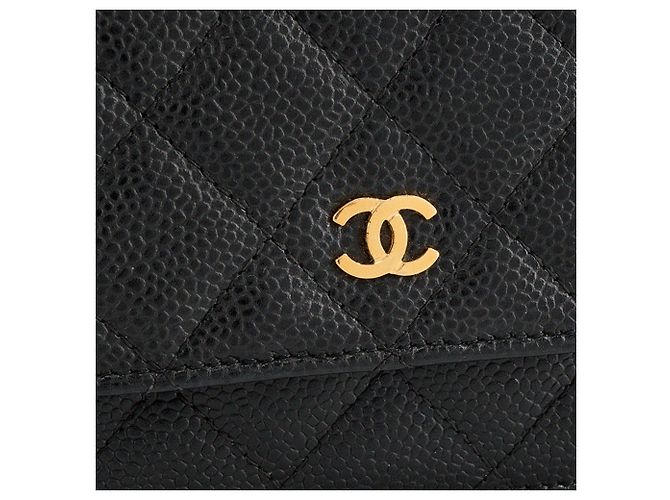 CHANEL - Borsa a tracolla Wallet On Chain Classic/Timeless in pelle caviar nera Nero - vista 5
