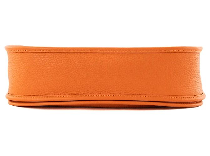 HERMÈS - Borsa a tracolla Evelyne 29 Hermès in pelle clémence orange H Arancione - vista 4