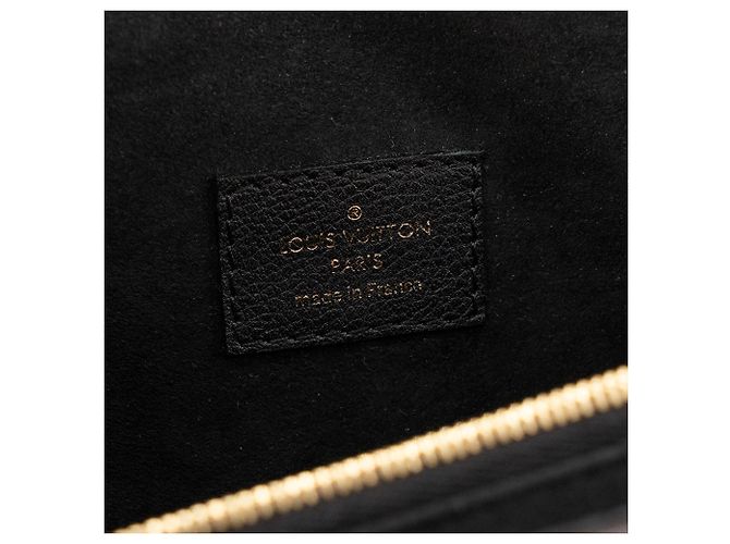 LOUIS VUITTON - Borsa a tracolla Victoire Louis Vuitton in tela monogram coated e pelle grana nera Marrone - vista 8