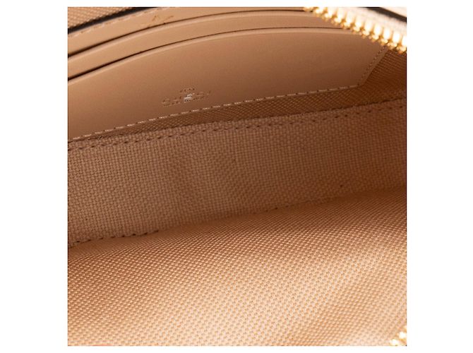 GUCCI - Borsa a tracolla Gilbert Gucci in pelle goffrata beige - vista 7