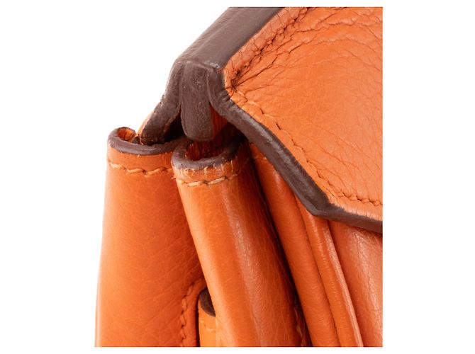 HERMÈS - Borsa a mano Hermès Birkin 35 in pelle Togo Orange Arancione - vista 6