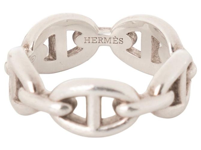 HERMÈS - Chaine d'ancre Enchaînée Ring kleines Modell Hermès aus Silber (T54) - Ansicht 3