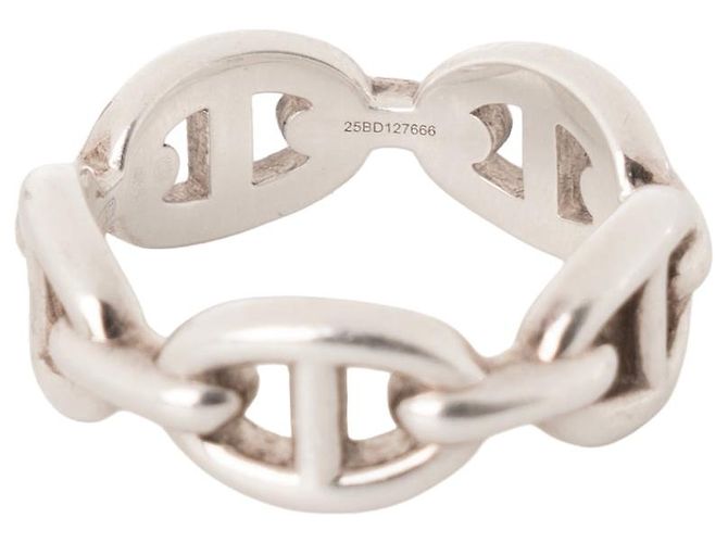 HERMÈS - Chaine d'ancre Enchaînée Ring kleines Modell Hermès aus Silber (T54) - Ansicht 4