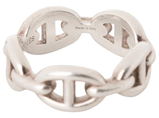 HERMÈS - Chaine d'ancre Enchaînée Ring kleines Modell Hermès aus Silber (T54) - Ansicht 6