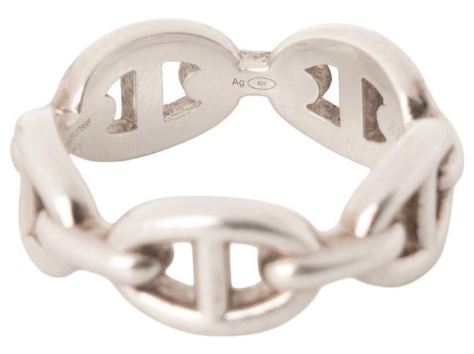 HERMÈS - Chaine d'ancre Enchaînée Ring kleines Modell Hermès aus Silber (T54) - Ansicht 7