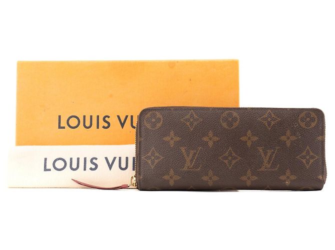 LOUIS VUITTON - Cartera Louis Vuitton Clémence en lona recubierta monogram Castaño - vista 8
