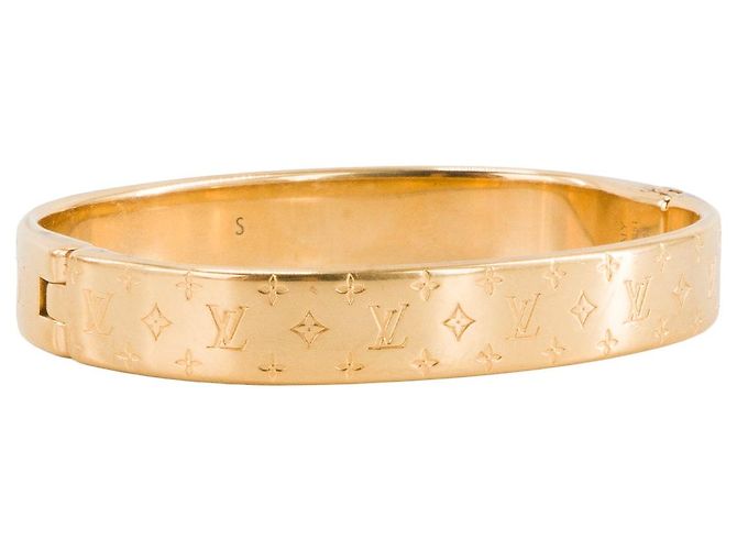 LOUIS VUITTON - Bracciale Louis Vuitton Nanogram in metallo dorato (S) D'oro - vista 2