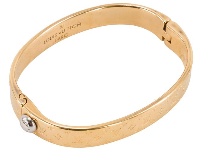 LOUIS VUITTON - Bracciale Louis Vuitton Nanogram in metallo dorato (S) D'oro - vista 3