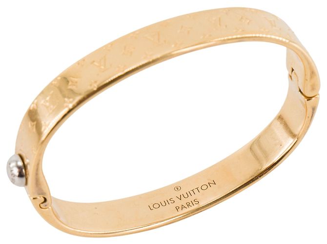 LOUIS VUITTON - Bracciale Louis Vuitton Nanogram in metallo dorato (S) D'oro - vista 5