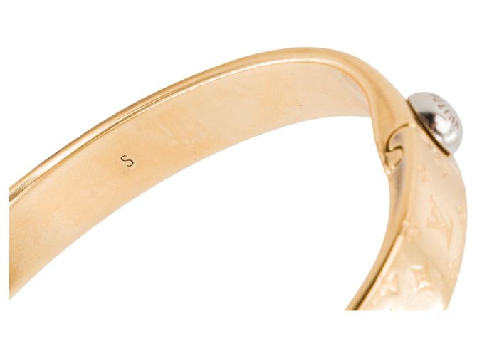 LOUIS VUITTON - Bracciale Louis Vuitton Nanogram in metallo dorato (S) D'oro - vista 6