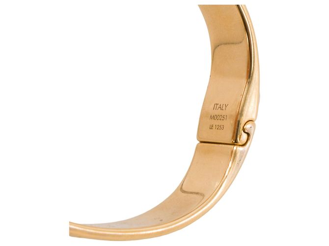 LOUIS VUITTON - Bracciale Louis Vuitton Nanogram in metallo dorato (S) D'oro - vista 7